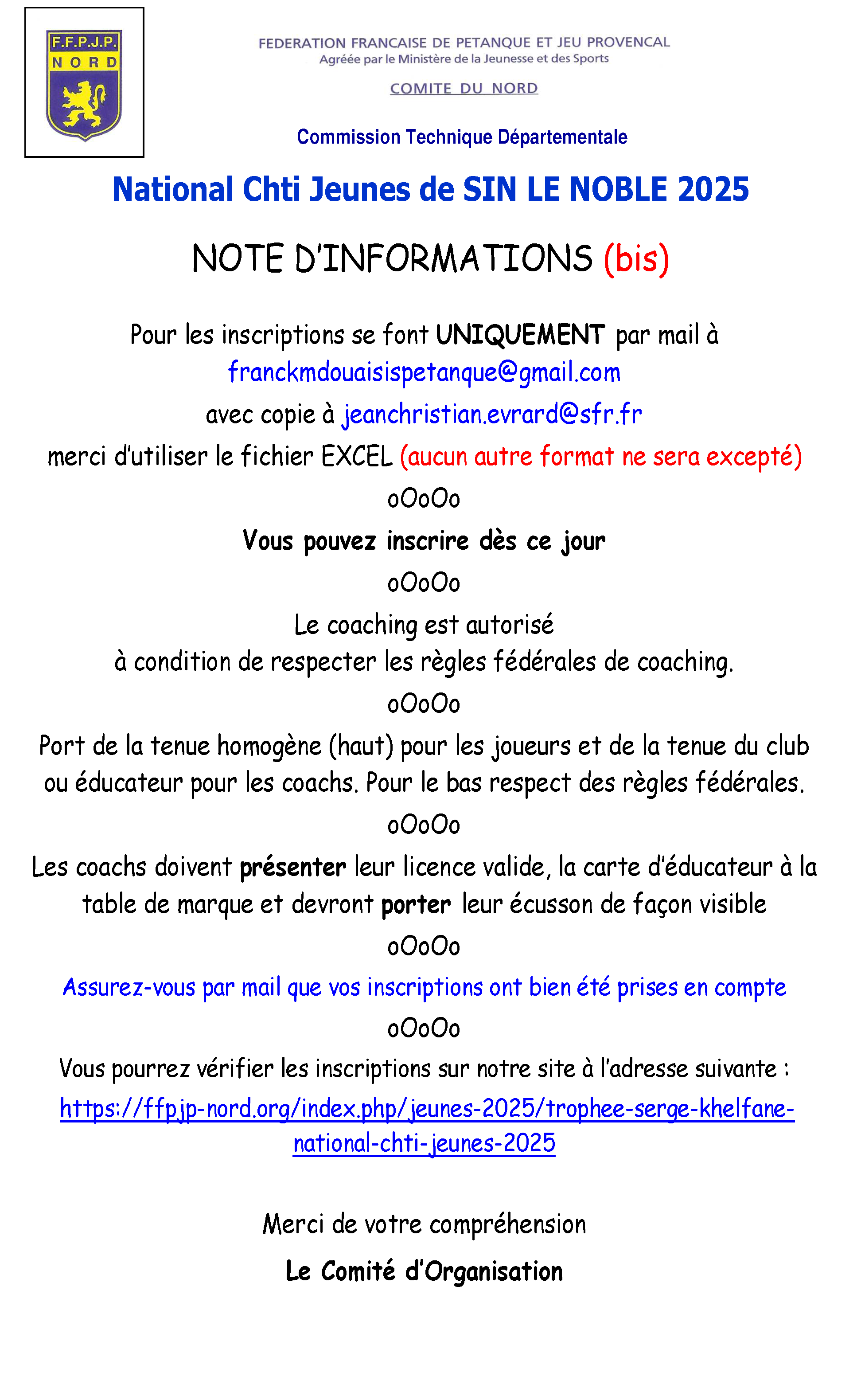 2025   Note inscriptions national chti jeunes du 8 juin